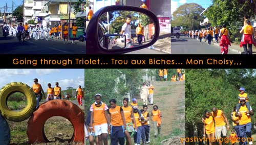 walking through the villages