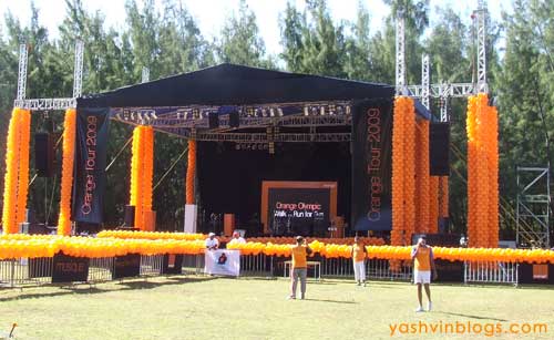 The beautiful podium