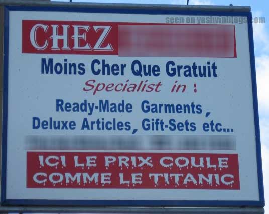 Moins chers que Ã‡a, tu meurs!