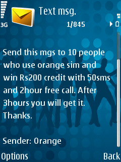 Orange SMS