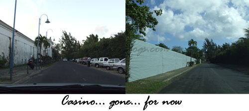 Le casino, du moins ce qu'il en reste.