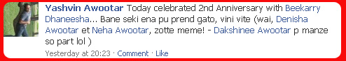 anniversary on facebook