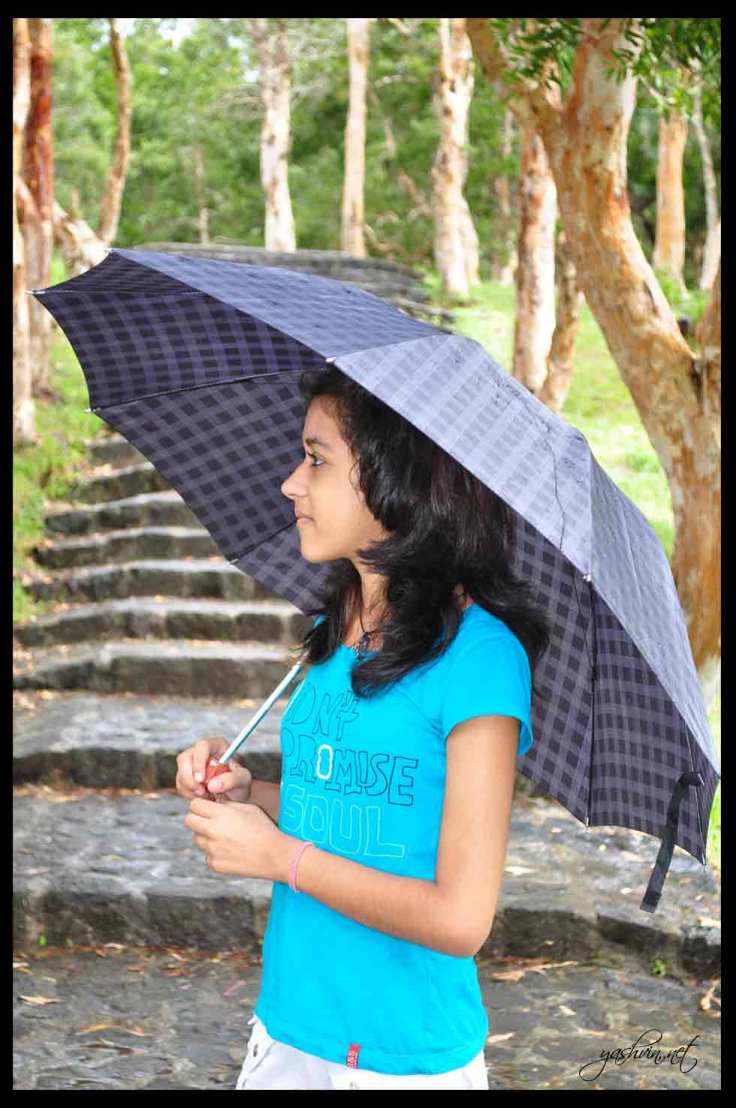 Neha and her umbrella Neha and her umbrella