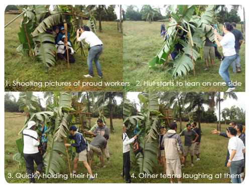 Construction of huts 2