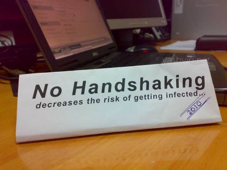 no handshaking campaign