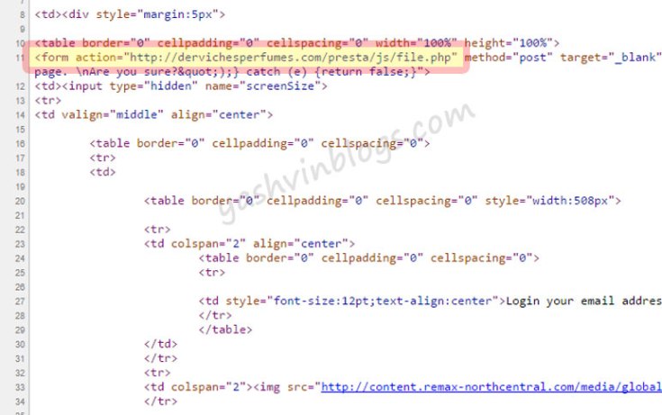 Phishing - code behind