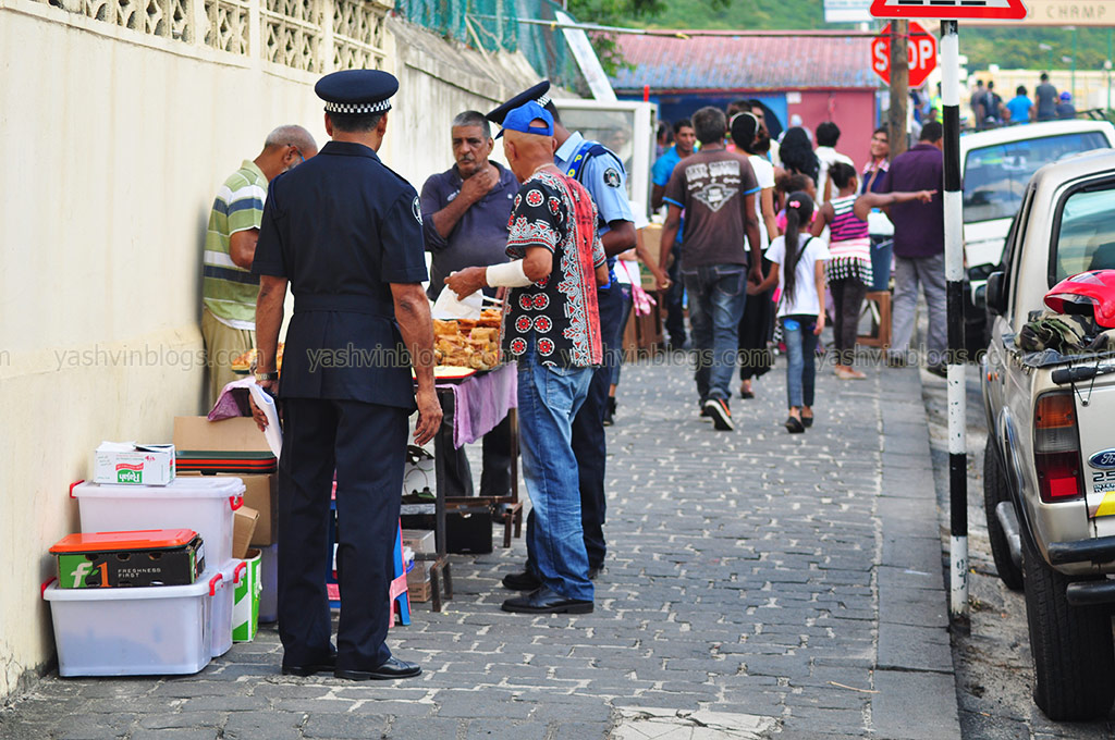 Hawker at the entrance of Champ de Mars